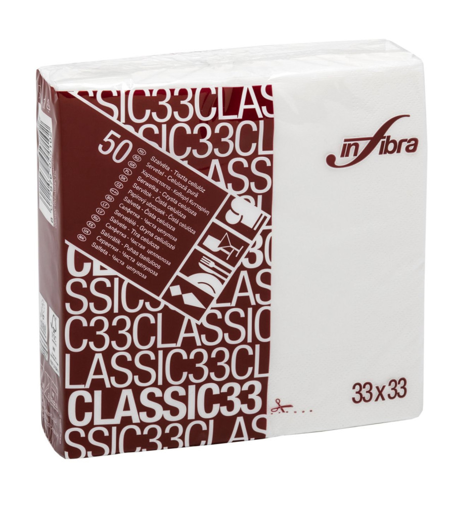 Serviette Napkins 1/4 33/33 2 plis